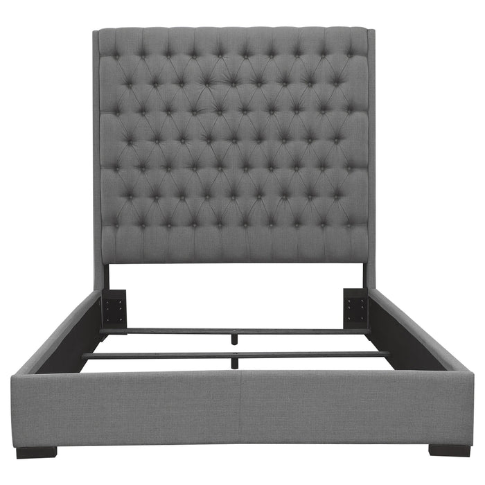 Camille  California King Bedroom Set Metallic Mercury