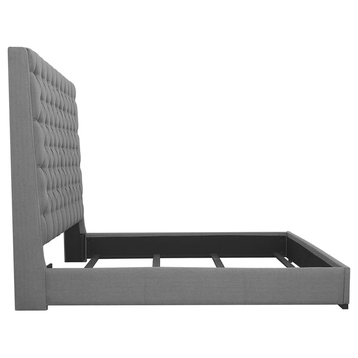 Camille  California King Bedroom Set Metallic Mercury