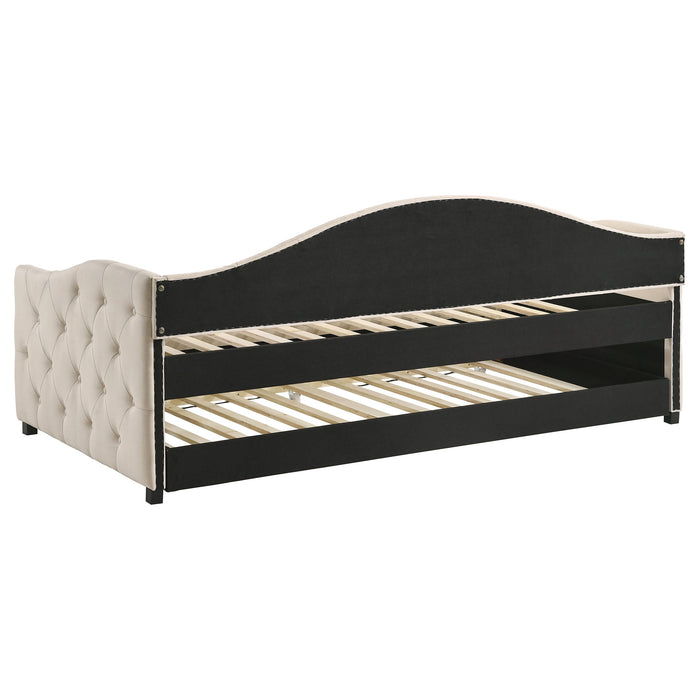 Sadie Upholstered Twin Daybed with Trundle