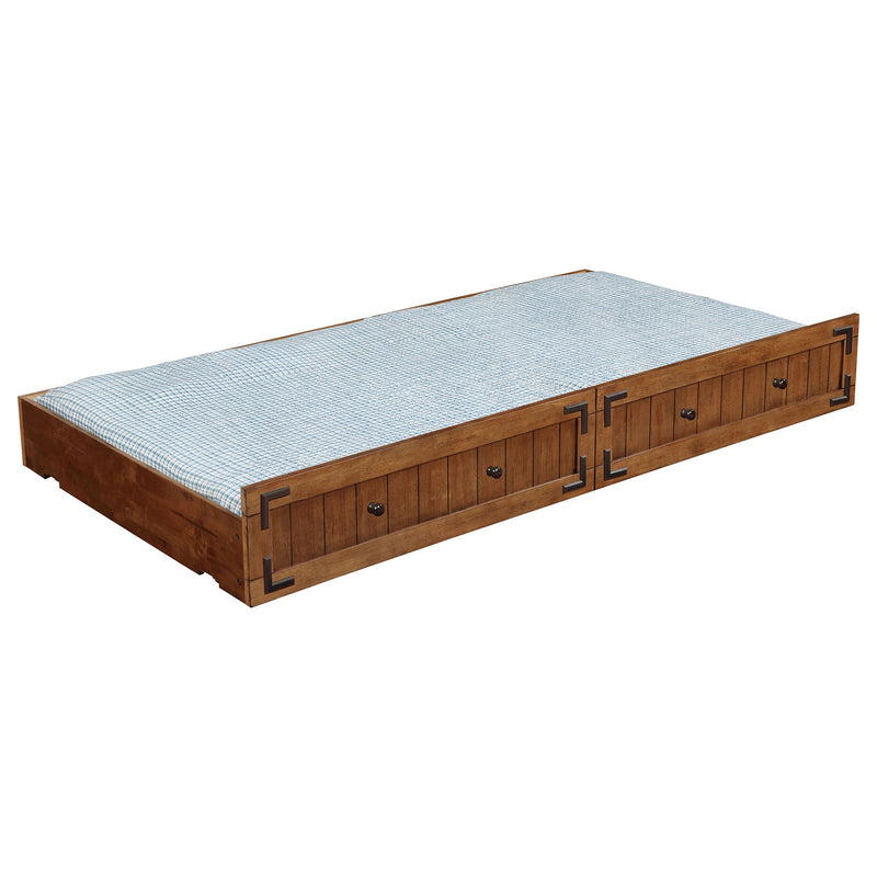 Cama Nido Individual de Madera Oakdale, Rústica Color Miel