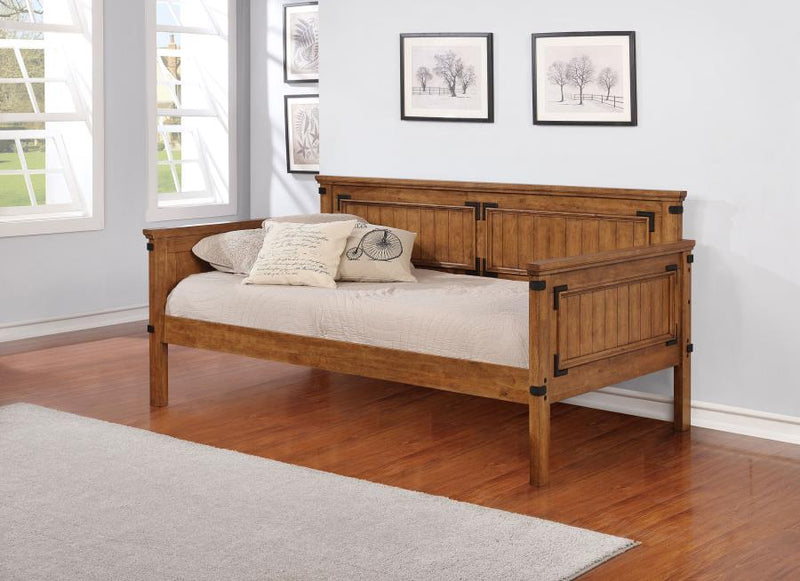 Cama Nido Individual de Madera Oakdale, Rústica Color Miel