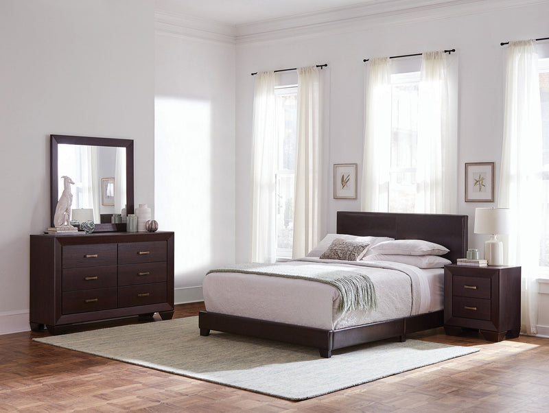 Dormitorio Dorian color chocolate oscuro