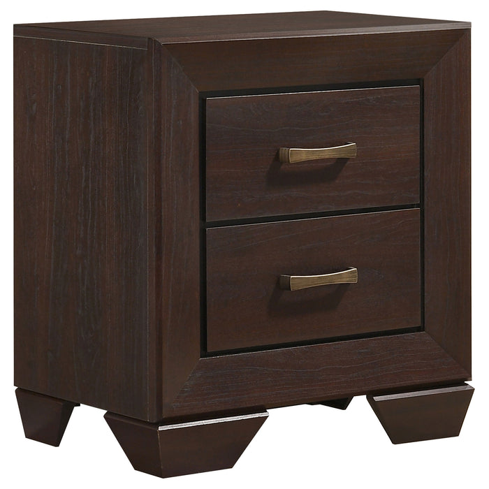 Dorian   Bedroom Set Brown and Dark Cocoa