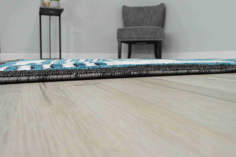 SULTAN Rug DESIGN 3008 Turquoise 5x8 (5'2x7'5")"