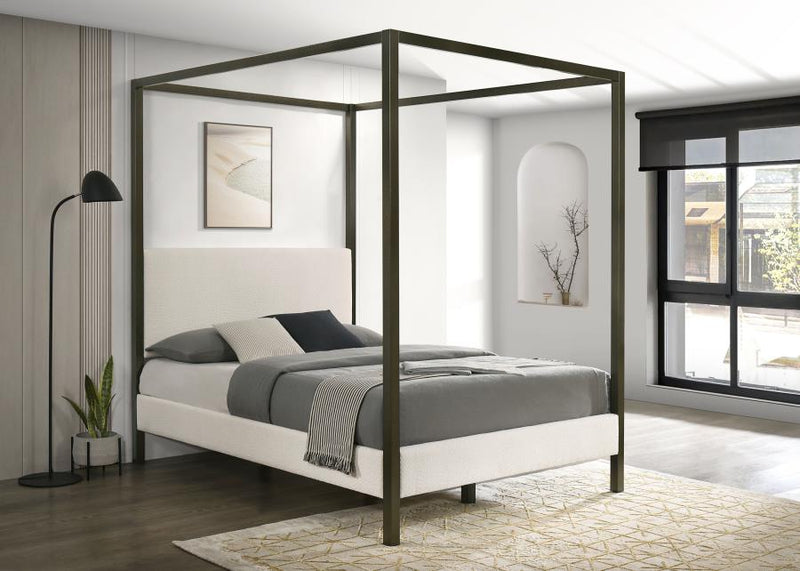 Monroe Upholstered Canopy Bed