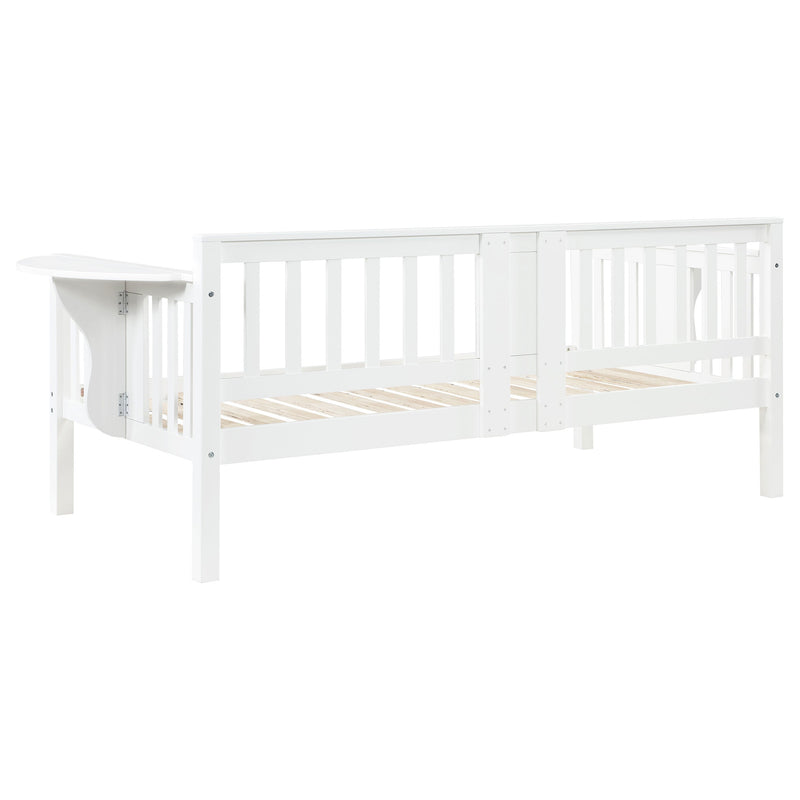 Bethany Wood Twin Daybed with Drop-down Tables