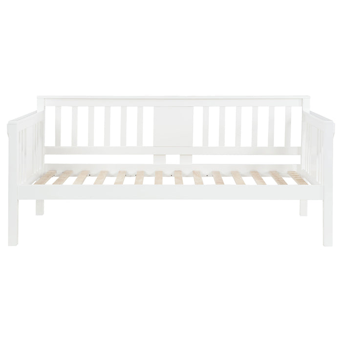 Bethany Wood Twin Daybed with Drop-down Tables White