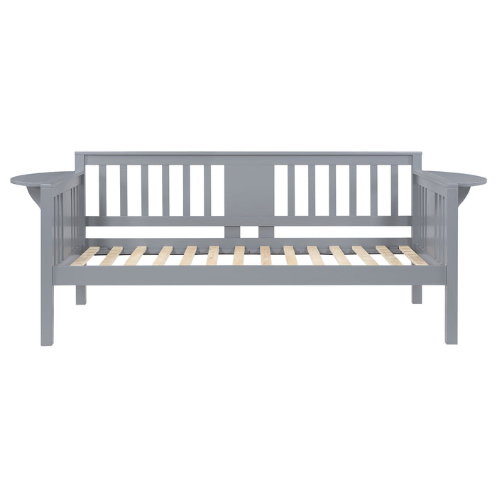 Bethany Wood Twin Daybed with Drop-down Tables White