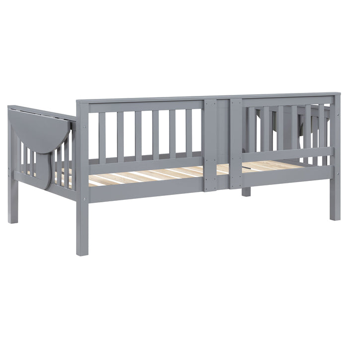 Bethany Wood Twin Daybed with Drop-down Tables White