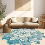 FLOWERS Design 301 Beige 5 Foot Round (5'3x5'3" Round)"