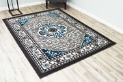 SULTAN Rug DESIGN 3016 Turquoise 2x8 Runner (2'2x7'3")"