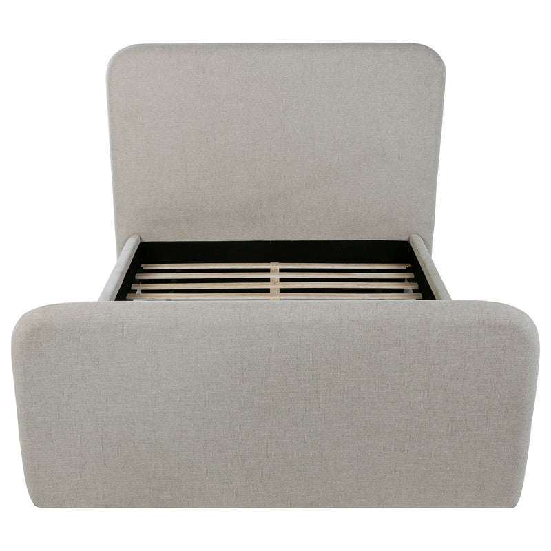 Wren Upholstered Panel Bed Grey