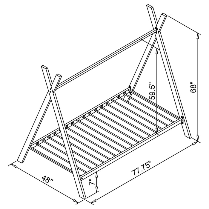 Fultonville Metal  Tent Bed Pink