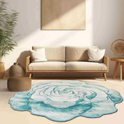 FLOWERS Design 304 Brown 5 Foot Round (5'3x5'3" Round)"