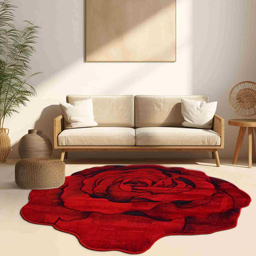 FLOWERS Design 304 Turquoise 5 Foot Round (5'3x5'3" Round)"