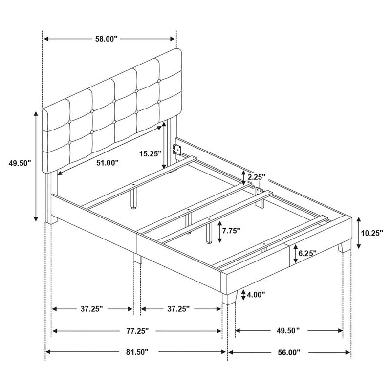Mapes Upholstered Panel Bed