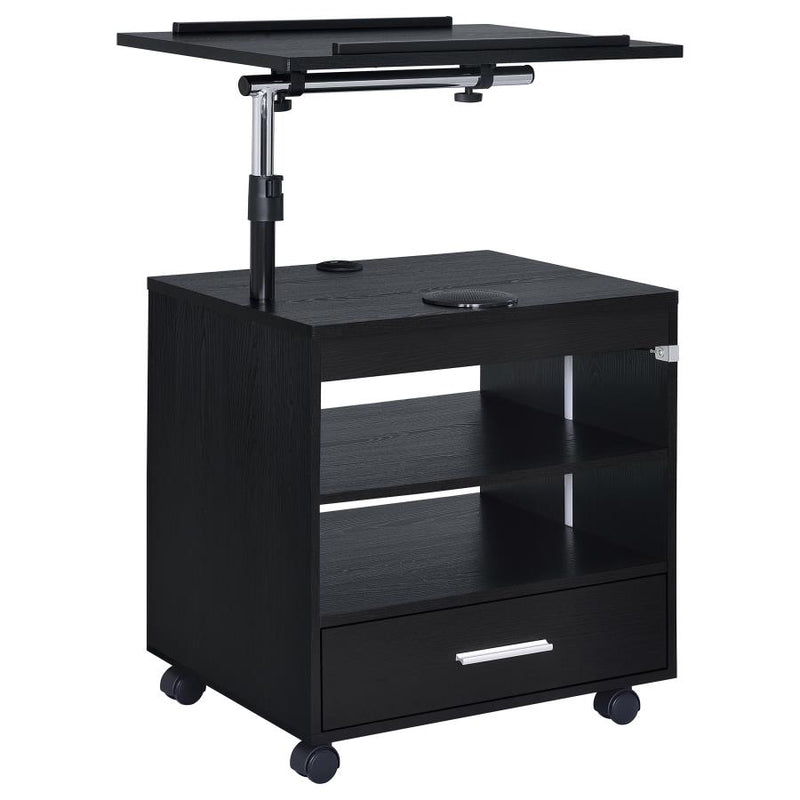 Lerma 1-drawer Adjustable Tray Top Nightstand with Speaker