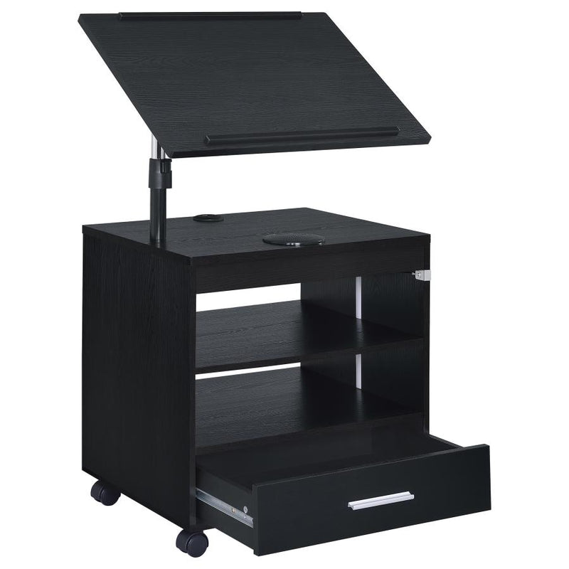 Lerma 1-drawer Adjustable Tray Top Nightstand with Speaker