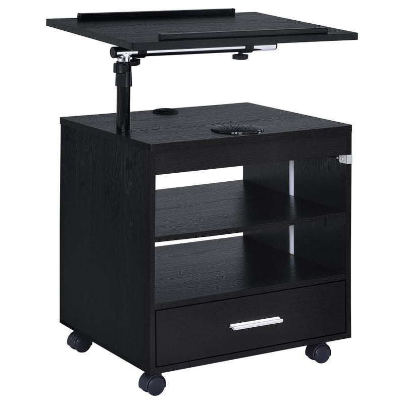 Lerma 1-drawer Adjustable Tray Top Nightstand with Speaker