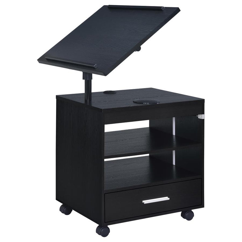 Lerma 1-drawer Adjustable Tray Top Nightstand with Speaker