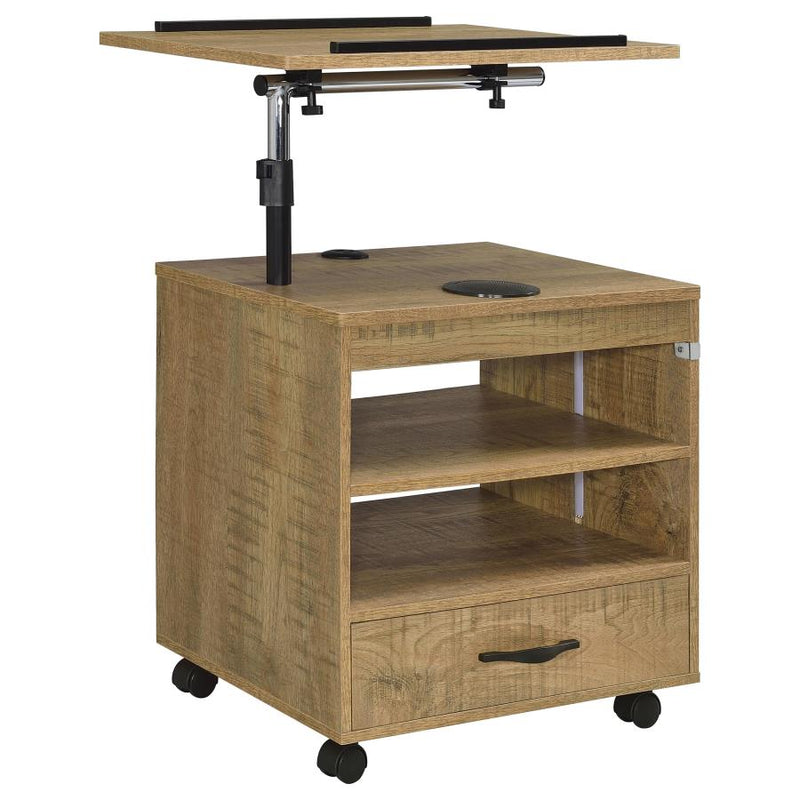 Lerma 1-drawer Adjustable Tray Top Nightstand with Speaker
