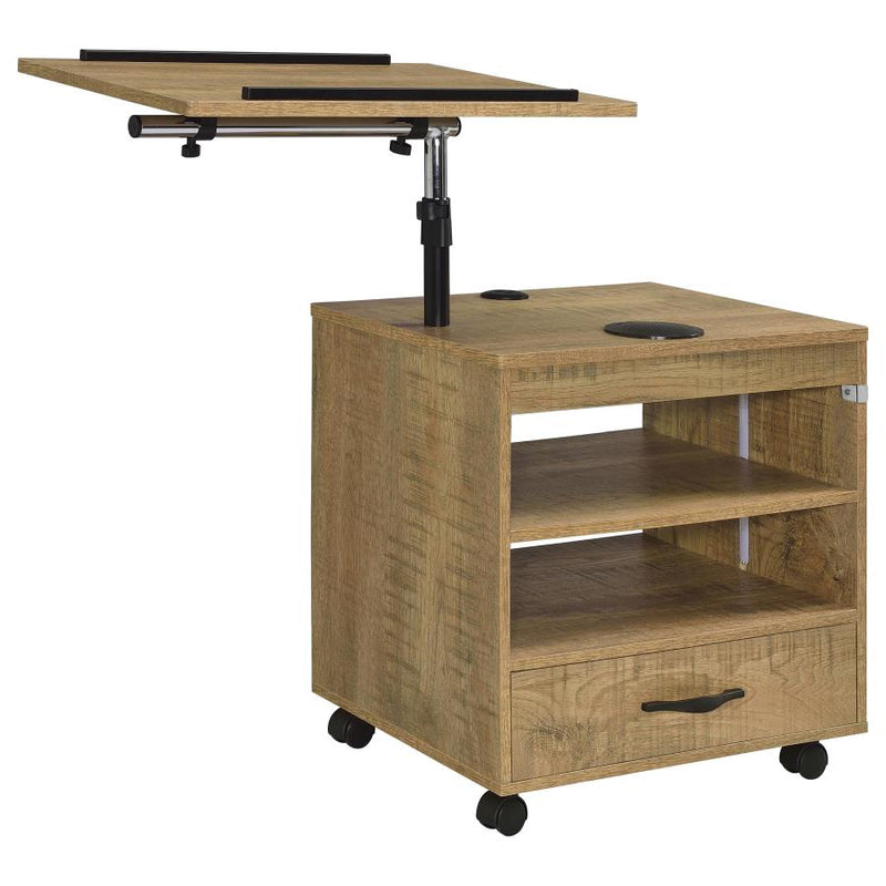 Lerma 1-drawer Adjustable Tray Top Nightstand with Speaker