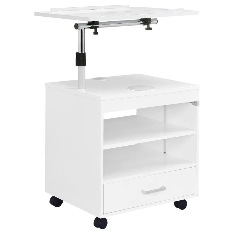 Lerma 1-drawer Adjustable Tray Top Nightstand with Speaker