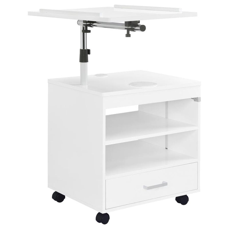 Lerma 1-drawer Adjustable Tray Top Nightstand with Speaker