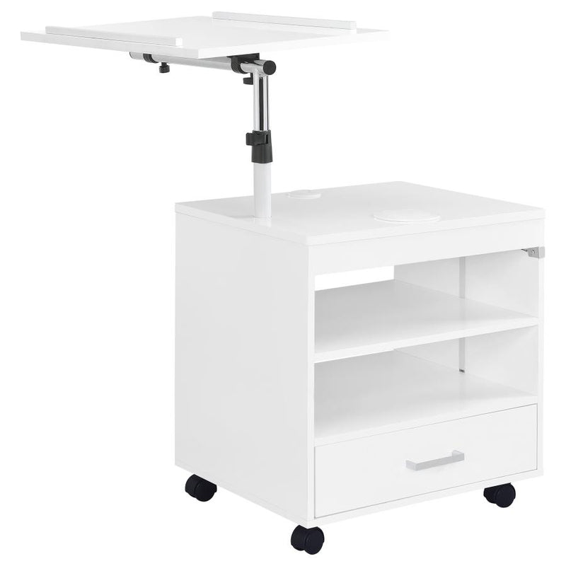 Lerma 1-drawer Adjustable Tray Top Nightstand with Speaker
