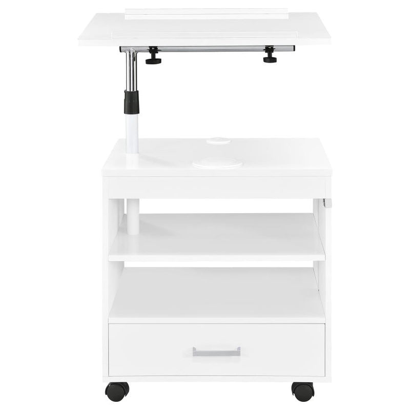 Lerma 1-drawer Adjustable Tray Top Nightstand with Speaker