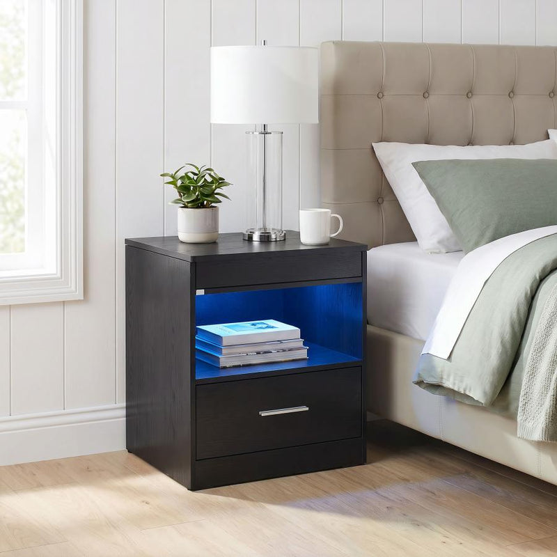 Fabre 1-drawer Extendable Top Nightstand Bedside Table