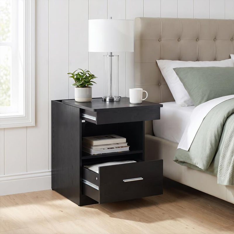 Fabre 1-drawer Extendable Top Nightstand Bedside Table