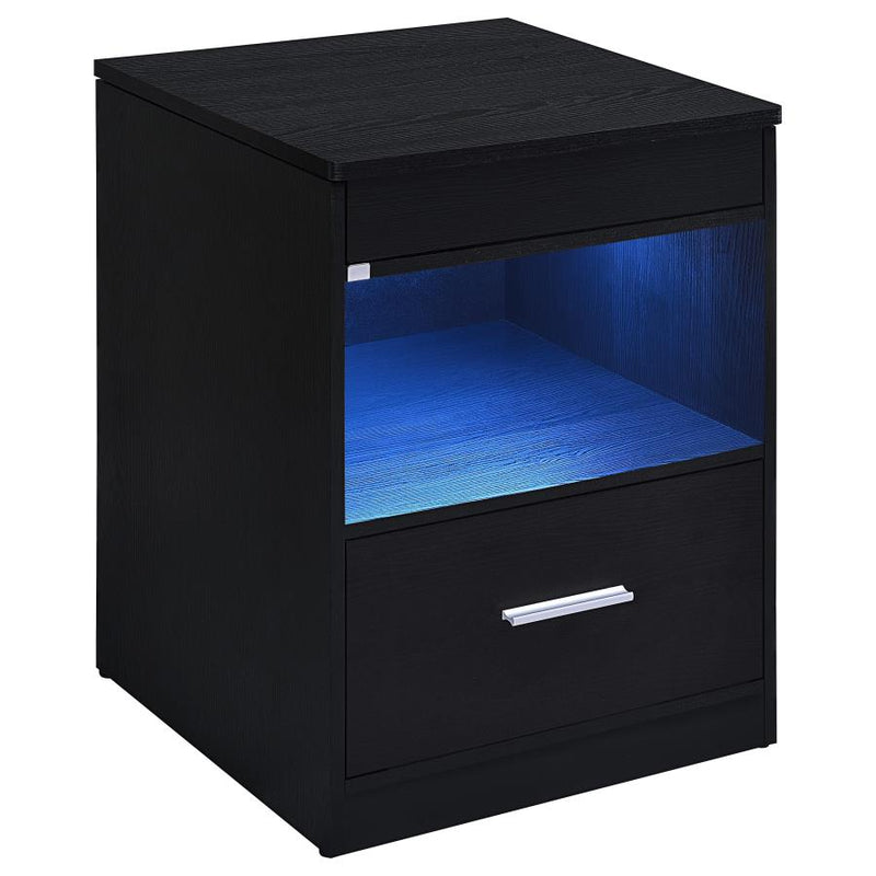 Fabre 1-drawer Extendable Top Nightstand Bedside Table