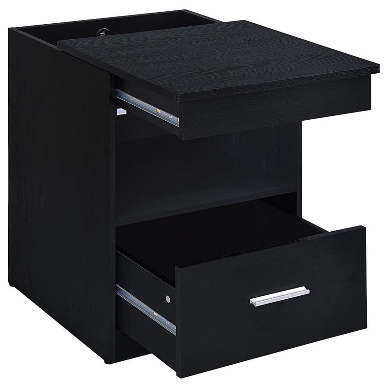 Fabre 1-drawer Extendable Top Nightstand Bedside Table