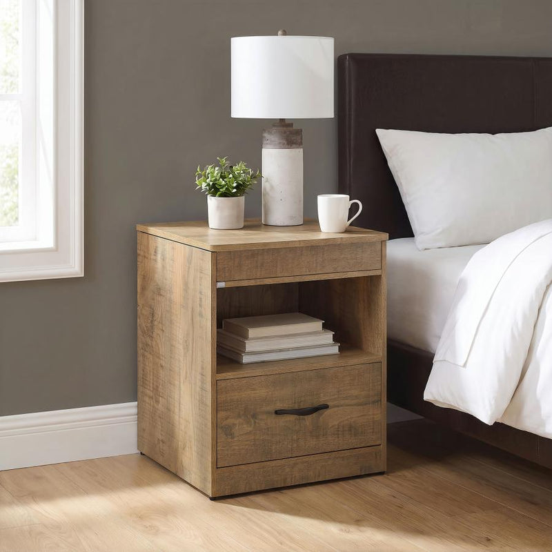 Fabre 1-drawer Extendable Top Nightstand Bedside Table
