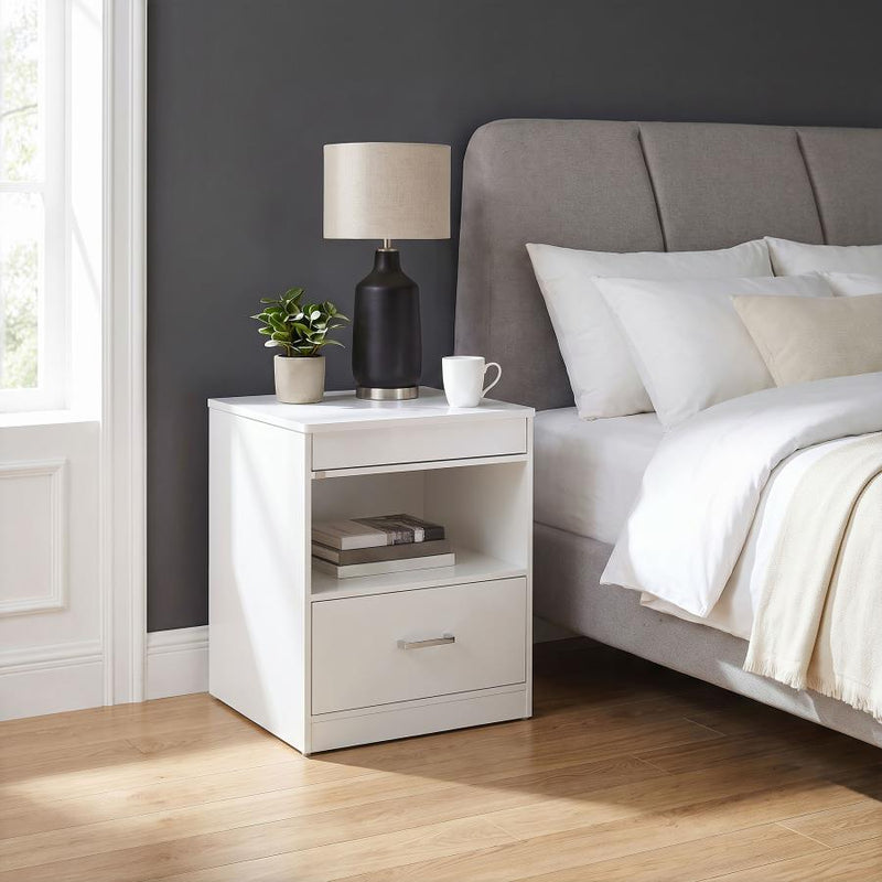 Fabre 1-drawer Extendable Top Nightstand Bedside Table