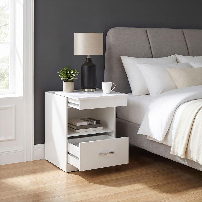 Fabre 1-drawer Extendable Top Nightstand Bedside Table