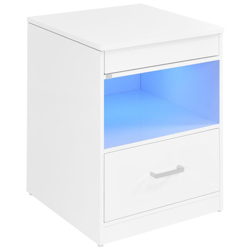 Fabre 1-drawer Extendable Top Nightstand Bedside Table