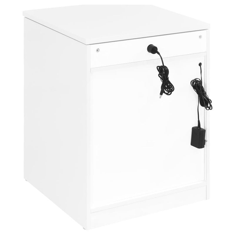 Fabre 1-drawer Extendable Top Nightstand Bedside Table