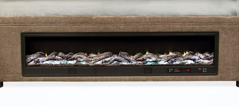 Senna Upholstered Audio Flame Visualizer Bed