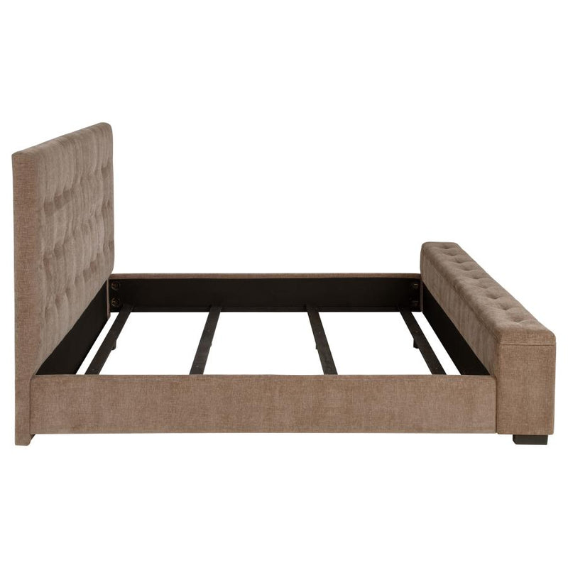 Senna Upholstered Audio Flame Visualizer Bed