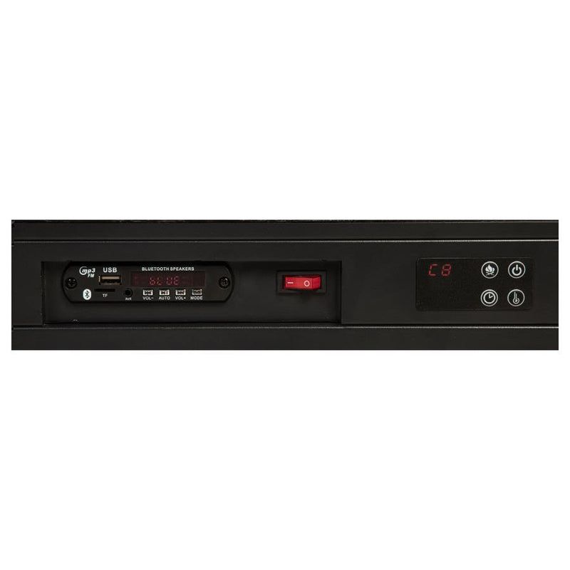 Preston Upholstered Audio Flame Visualizer Bed