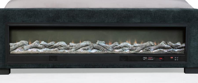 Preston Upholstered Audio Flame Visualizer Bed