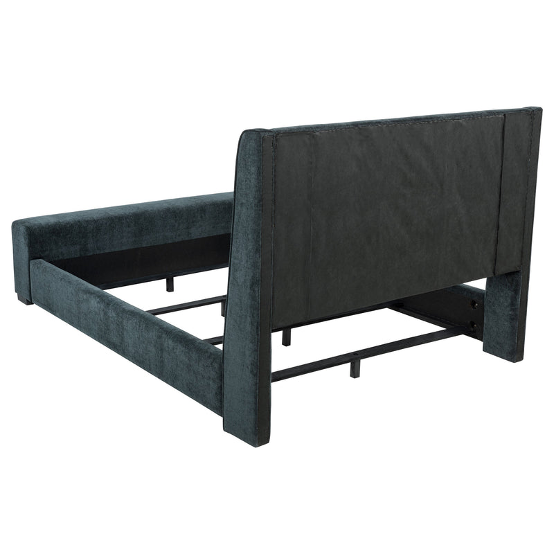 Cama Preston tapizada con visualizador de audio Flame Dark