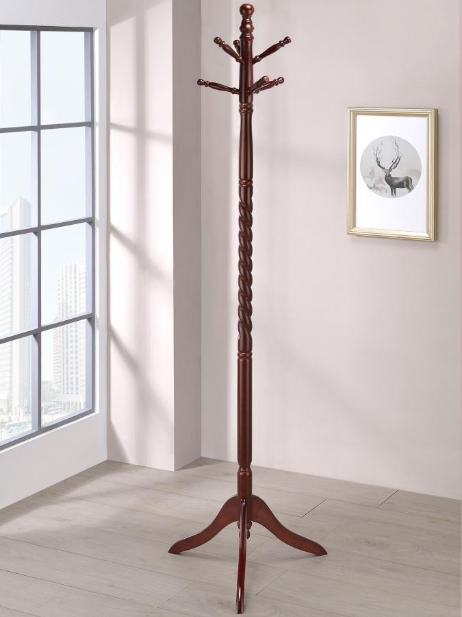 Riona 6 Hook Freestanding Wood Coat Rack Hat Hanger