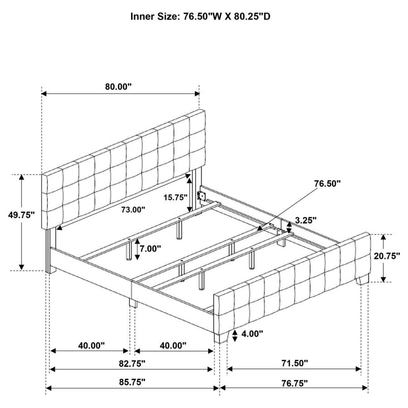 Fairfield Upholstered Panel Bed