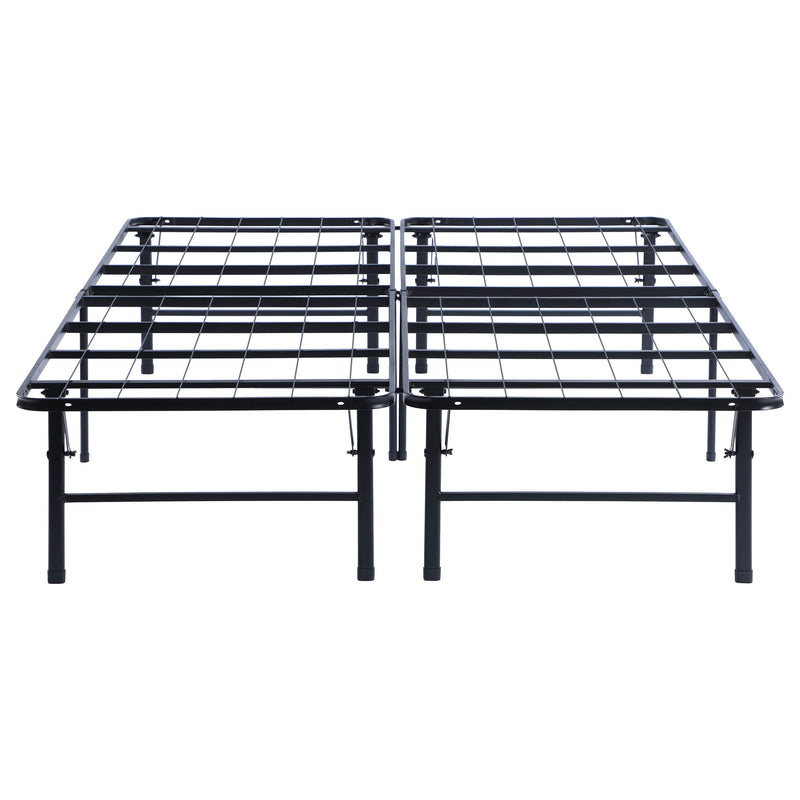 Base de cama tipo plataforma con soporte metálico para colchón Mabel