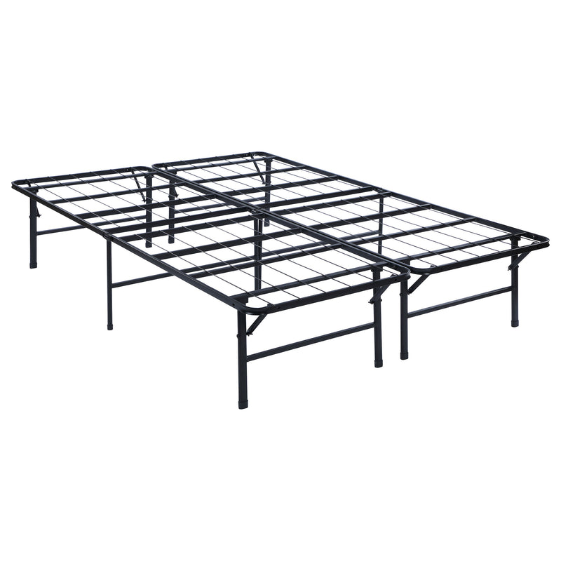 Base de cama tipo plataforma con soporte metálico para colchón Mabel
