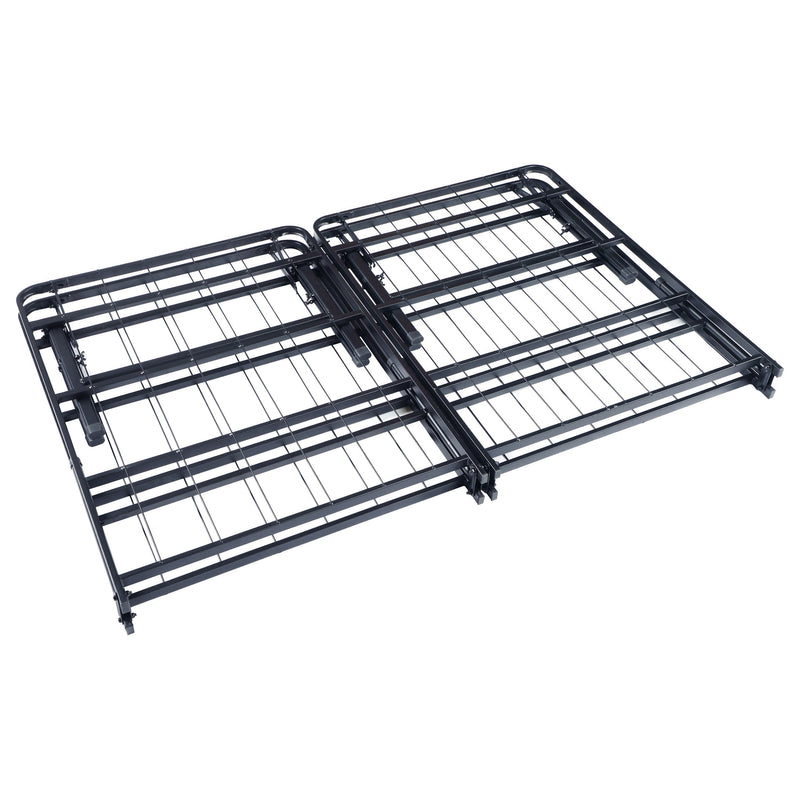 Base de cama tipo plataforma con soporte metálico para colchón Mabel
