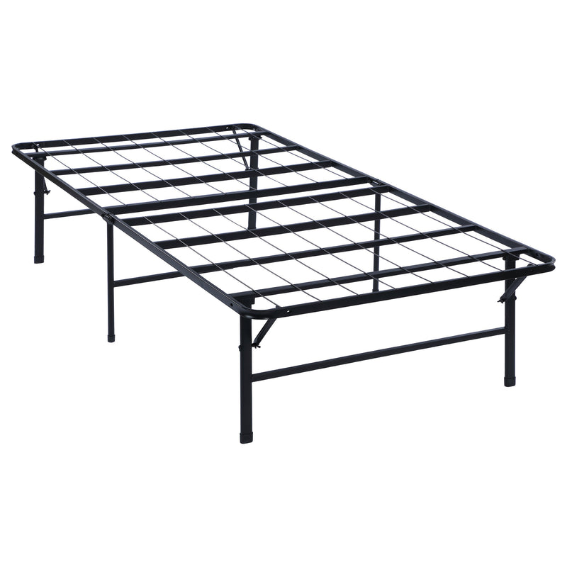 Base de cama tipo plataforma con soporte metálico para colchón Mabel